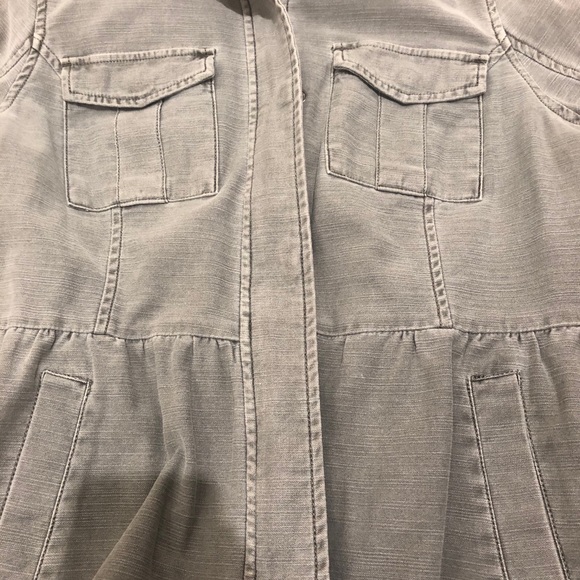 CoffeeShop New York army green peplum jacket - Picture 4 of 7